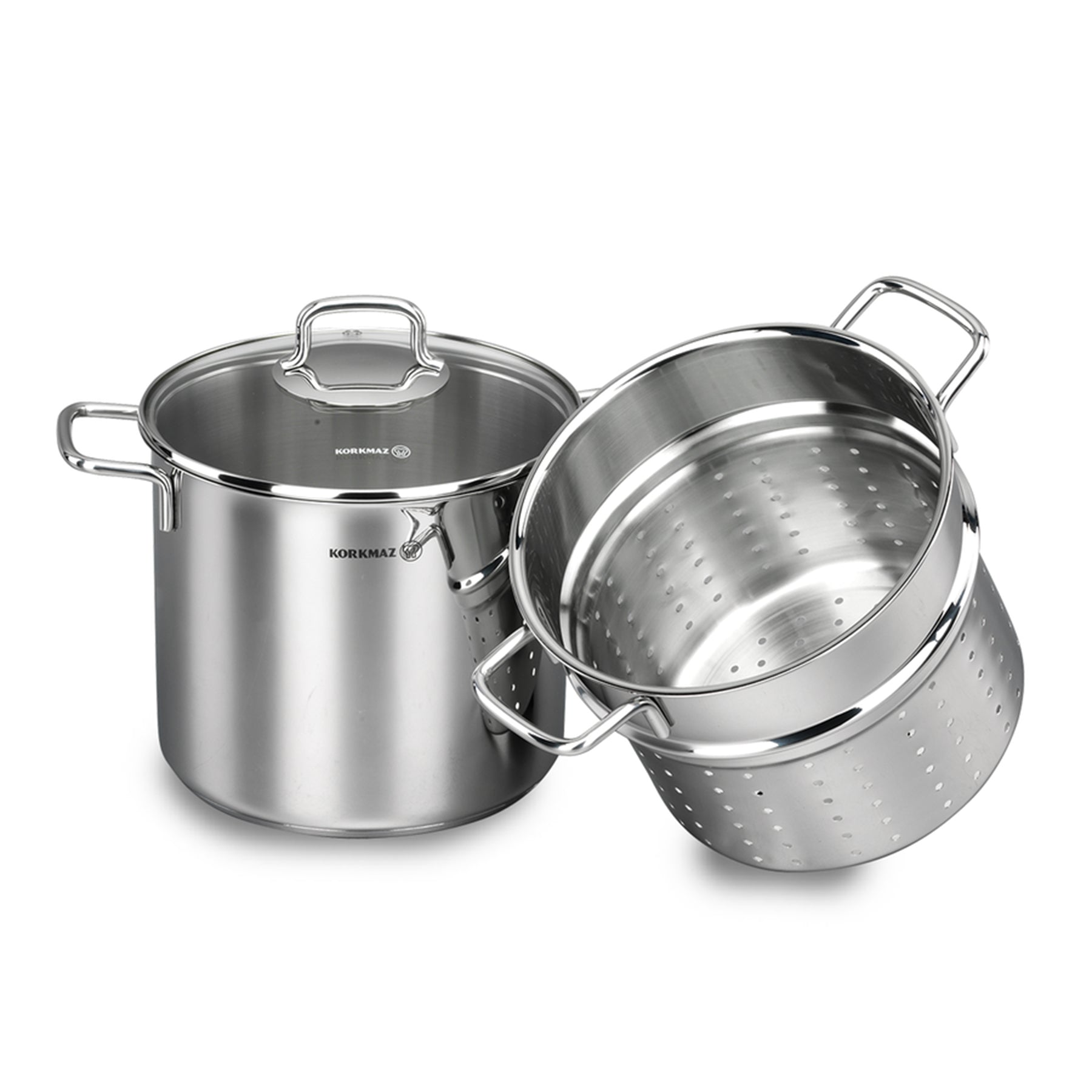 Spaghetti cookware set 3 Pcs, Silver