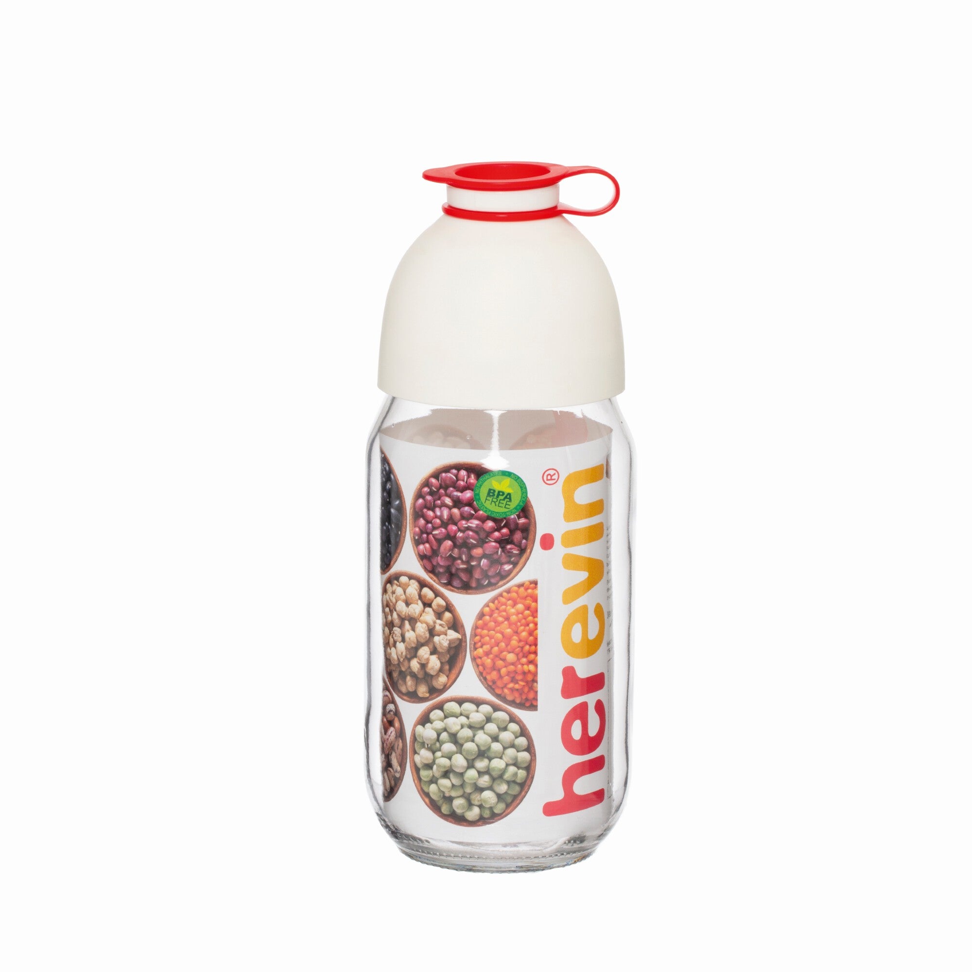 Beans storing jar, White