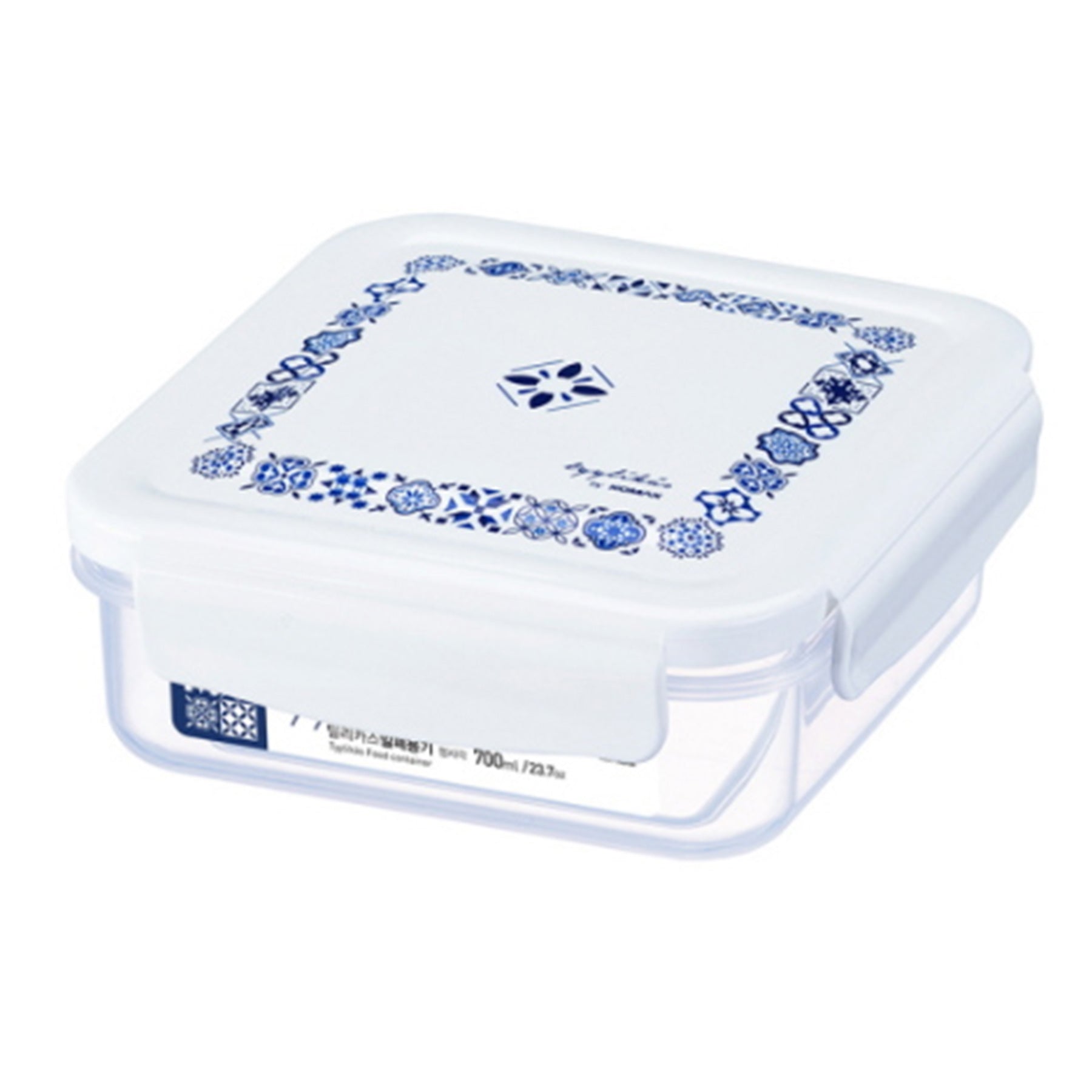 Food Container - White & Blue