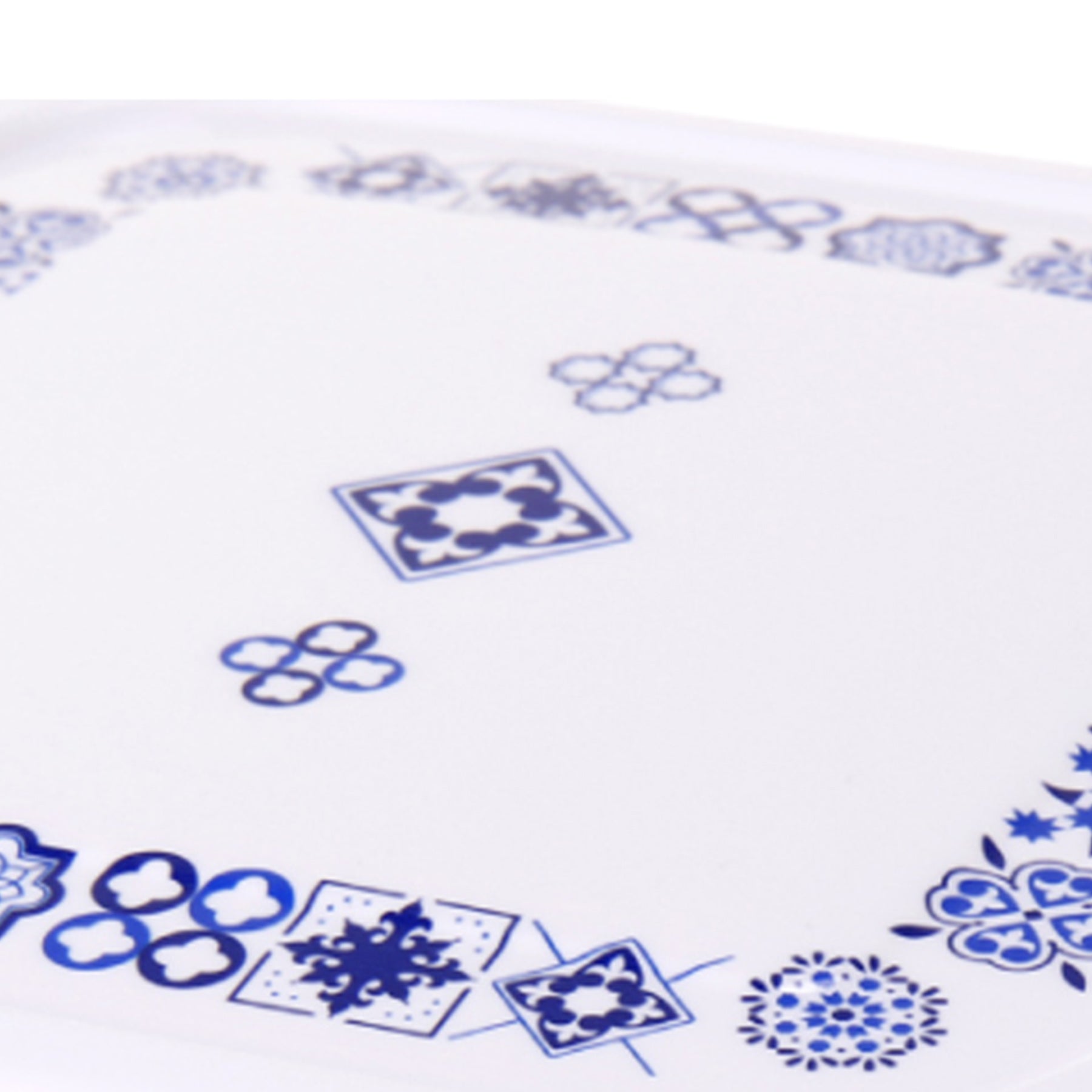 Food Container - White & Blue