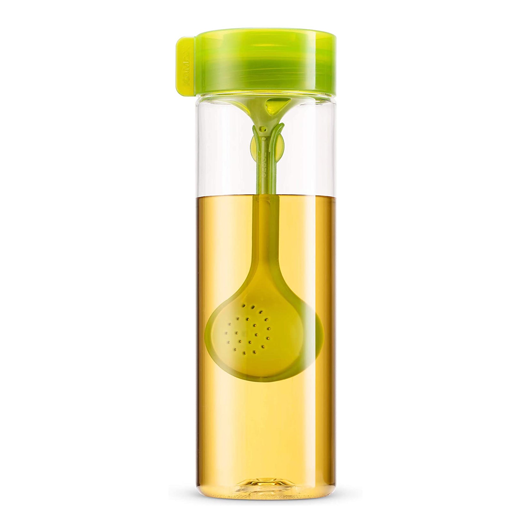 Water bottle with Spoon - green