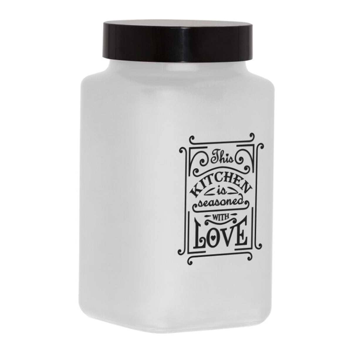 Square canister - Matte grey