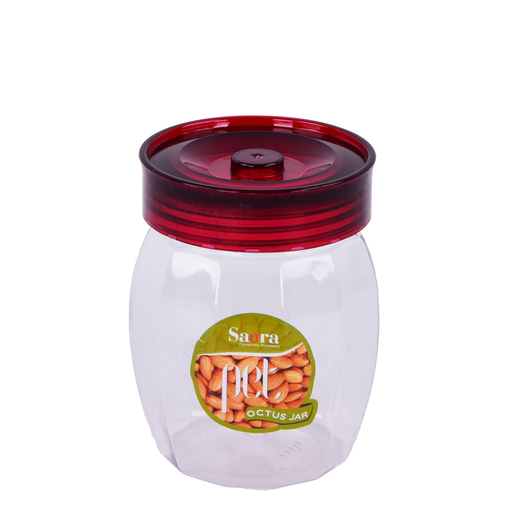 Plastic jar with lid