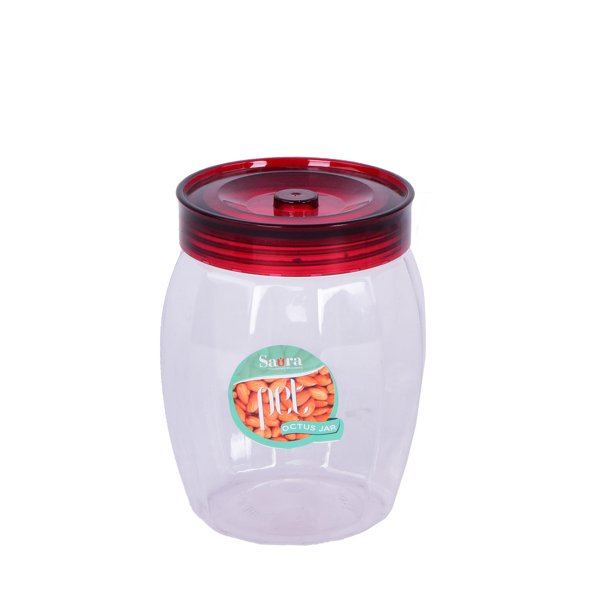 Plastic jar with lid