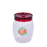 Plastic jar with lid