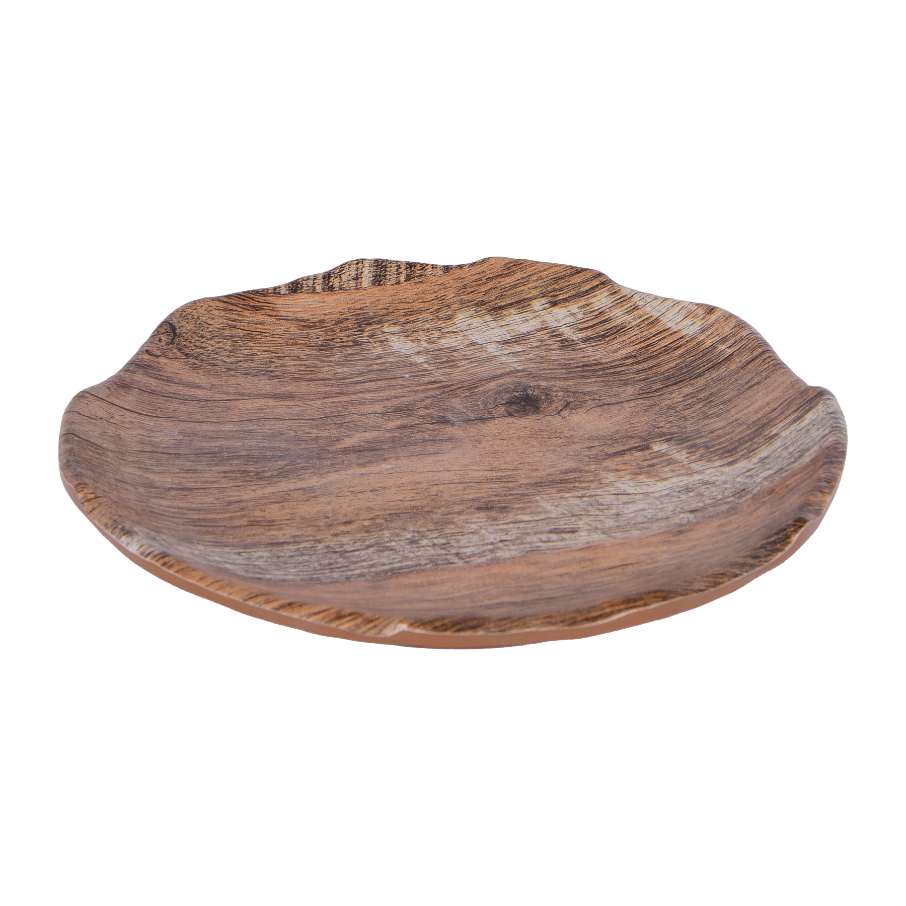Round Plate - Light Brown