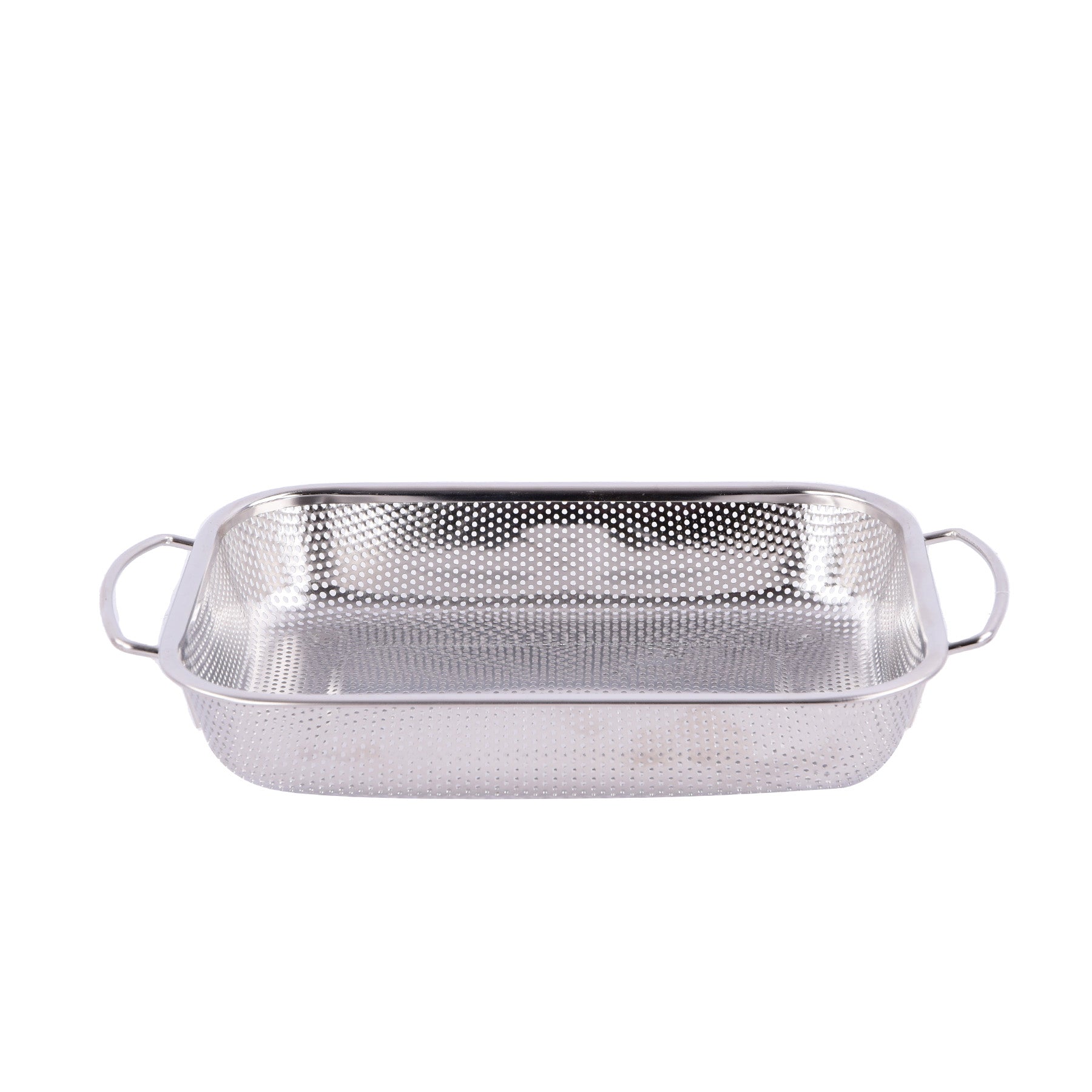 Rectangular Strainer with handles - Silver