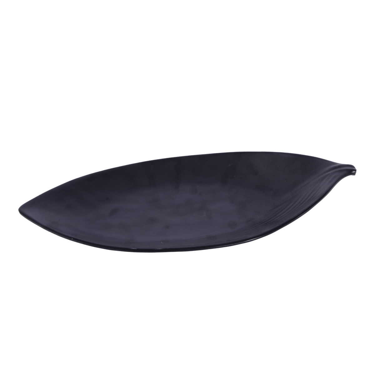 Black terra leaf plate