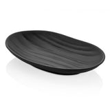 Black Terra Oval plate