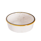 Round Ramakin, White