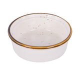 Round Ramakin, White