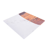 Large Square Plate- Marble & Brown