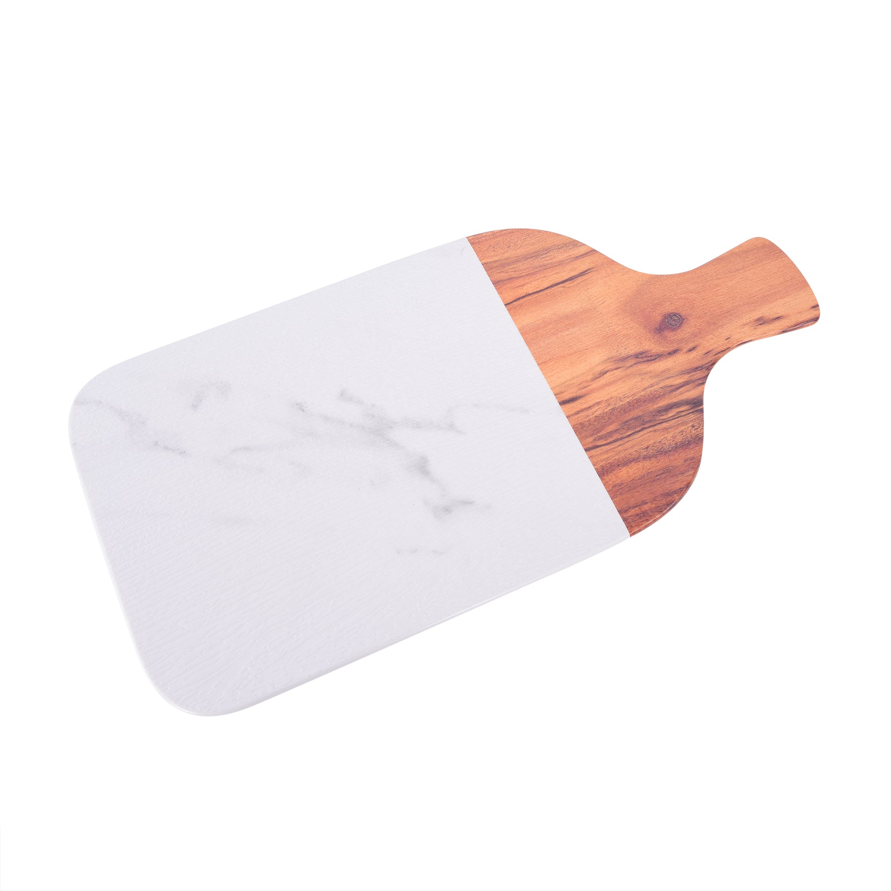 Food Board with handle - Marble & Brown