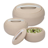 Gourmet Set Of 3 - Beige  2000ml , 3000 ml , 5000 ml