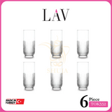 6pcs Glass Tumbler Set TOK352F - 395mL