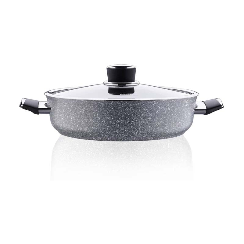 A3905 Low Casserole Dish, 2.5L - 24X6.5 Cm - Silver