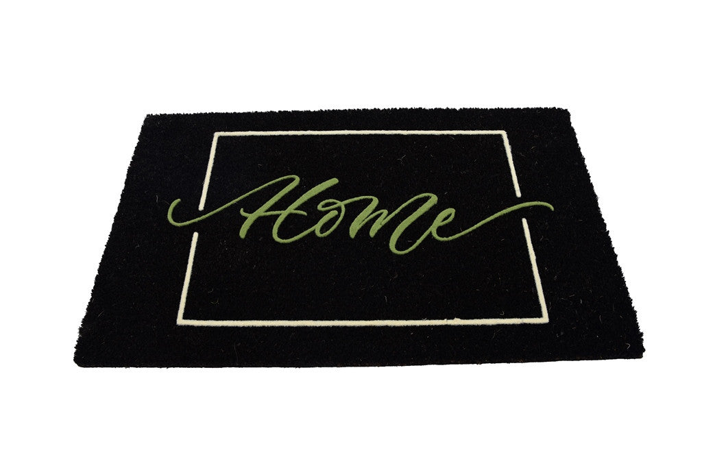 Welcome Door Mat - Black