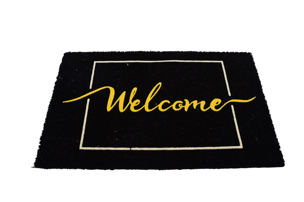 Welcome Door Mat - Black