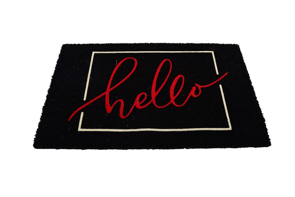 Welcome Door Mat - Black Color