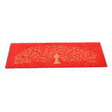 Pvc Backed Natural Mats 40X120 Cm Red Mat& Golden Tree