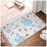 Rustic Painted Princess Door Mat 45X75Cm- Multicolour