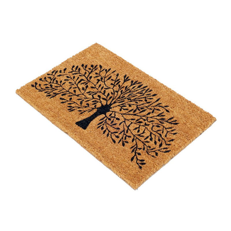 Coir Welcome Door Mat – 100 × 140 Centimeters – 17 Millimeter Thickness-Black