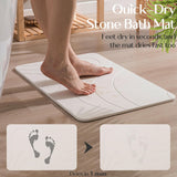 HBlife  Rubber Backed Quick Drying Mat 150X250Cm - White
