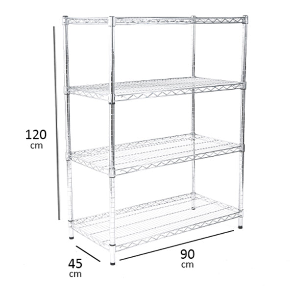 Wire Shelf 4-Tier