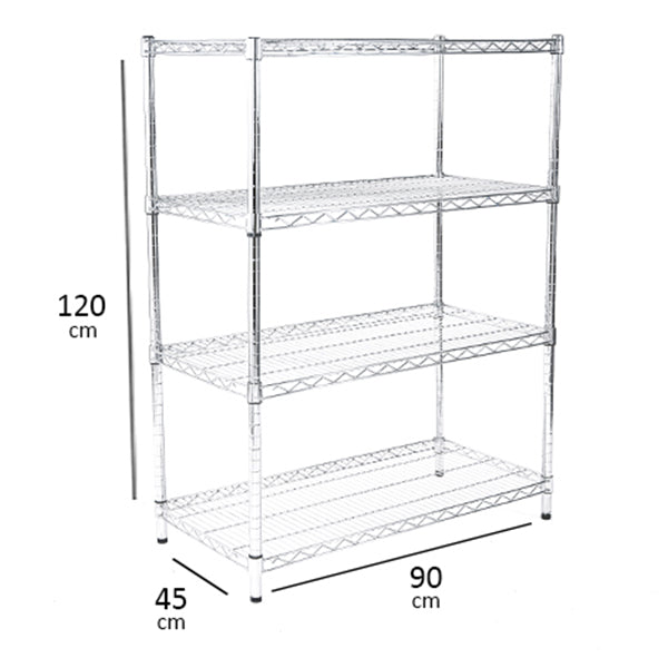 Wire Shelf 4-Tier