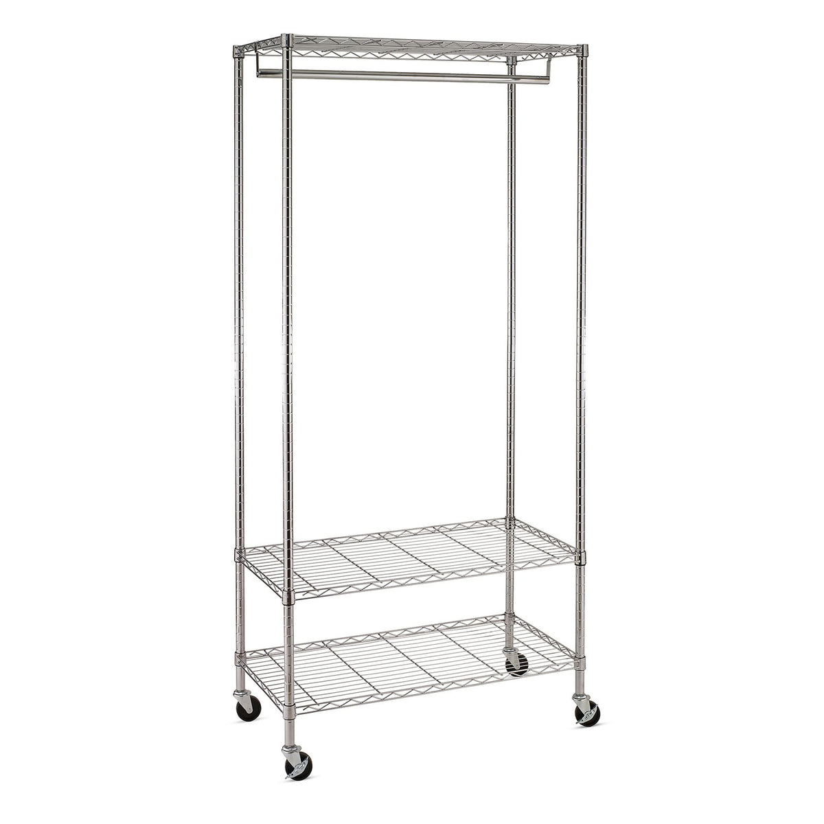 Wire Shelf With Pipe Hanger