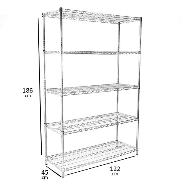 Light Duty Wire Shelf 5 tiers