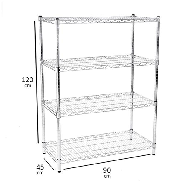 Light Duty Wire Shelf 4 tiers
