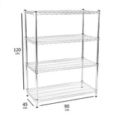 Light Duty Wire Shelf 4 tiers
