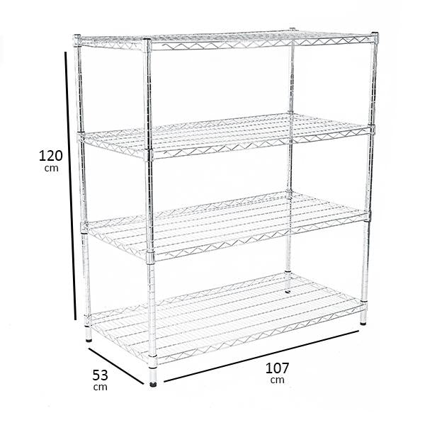 Light Duty Wire Shelf 4 tiers