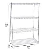 Light duty wire shelf 4 tiers