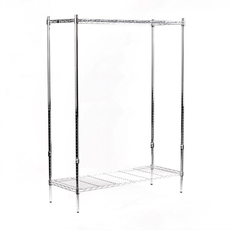2-tier Stainless steel shelf 53x122x200 cm
