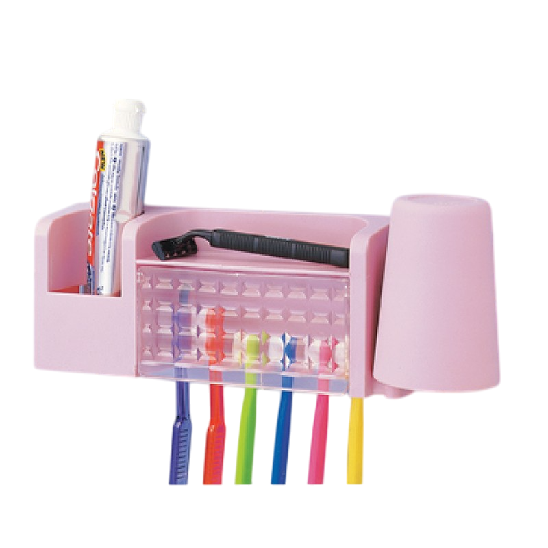 Wallmount Tooth Brush Holder -Pink