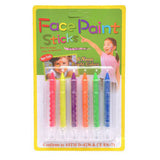 6pcs Neon face paint sticks
