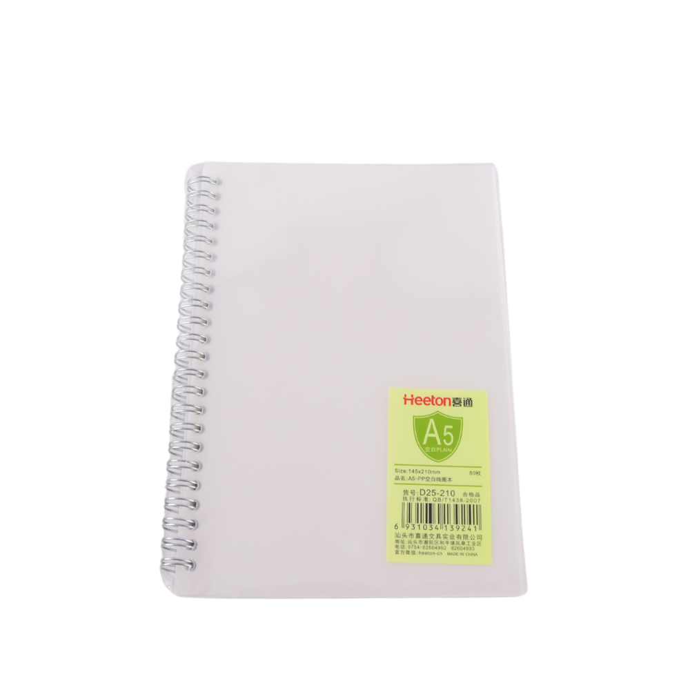 A5 Notebook 80 pages plain