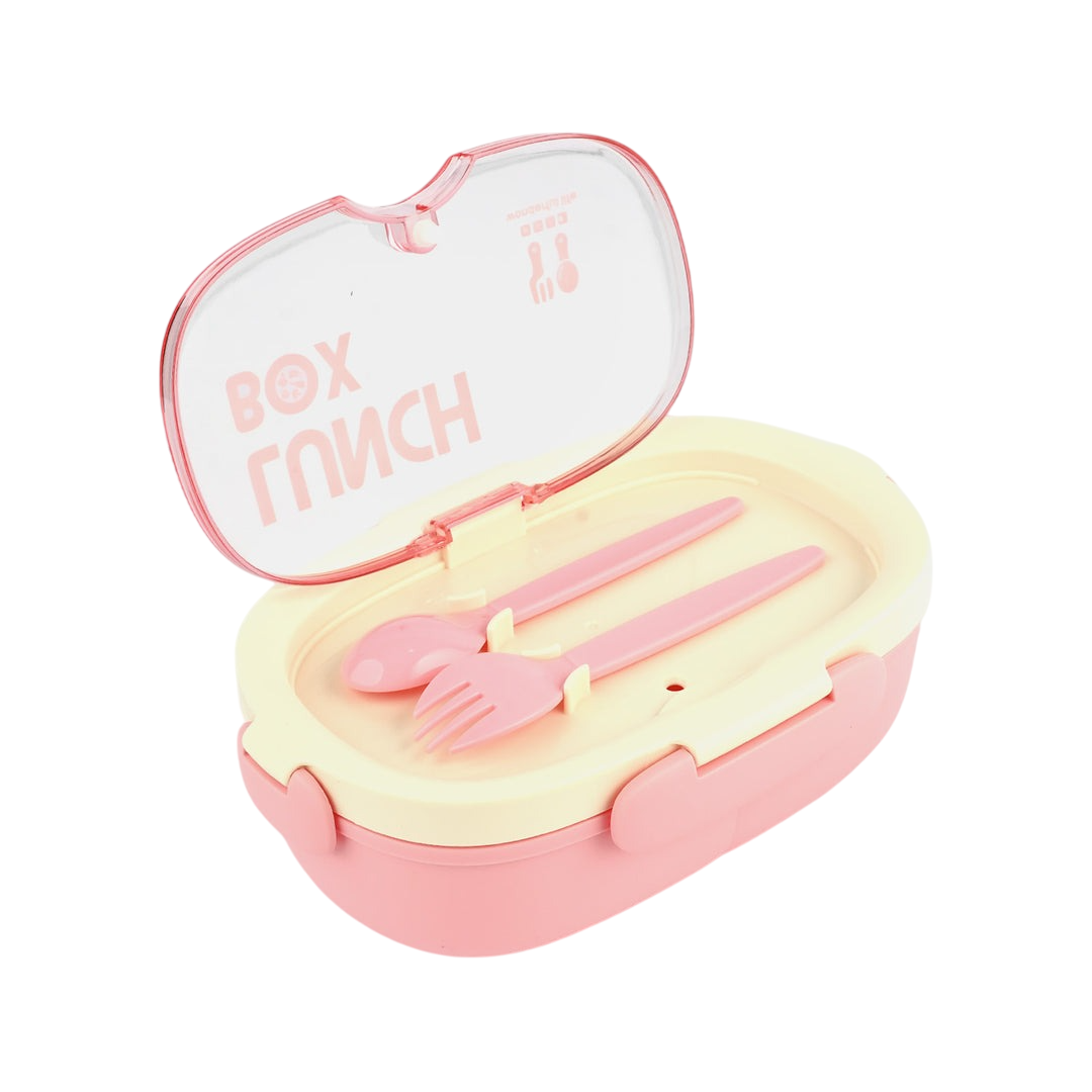 Kids Lunch Box Plastic 850+450 ml - Pink