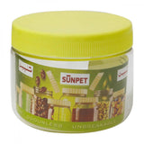 Round storage jar, Clear