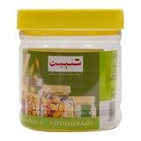 Round storage jar, Clear