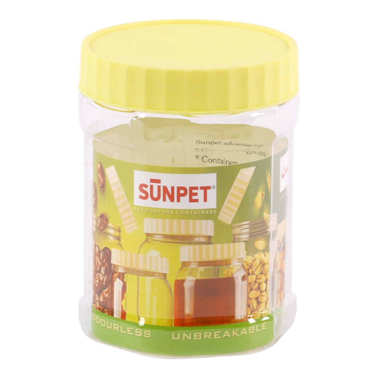 Round clear jar