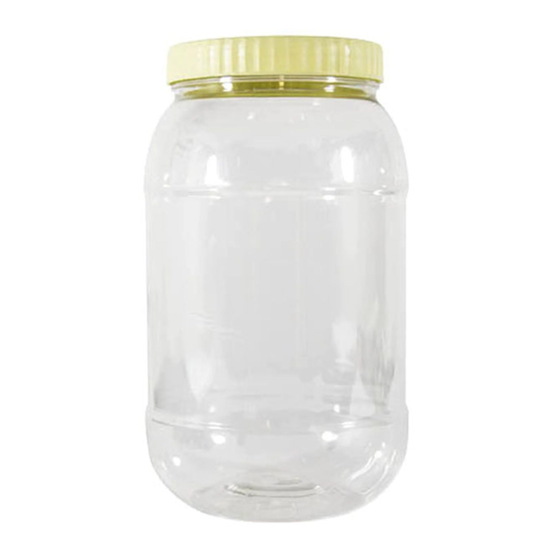 Round clear jar