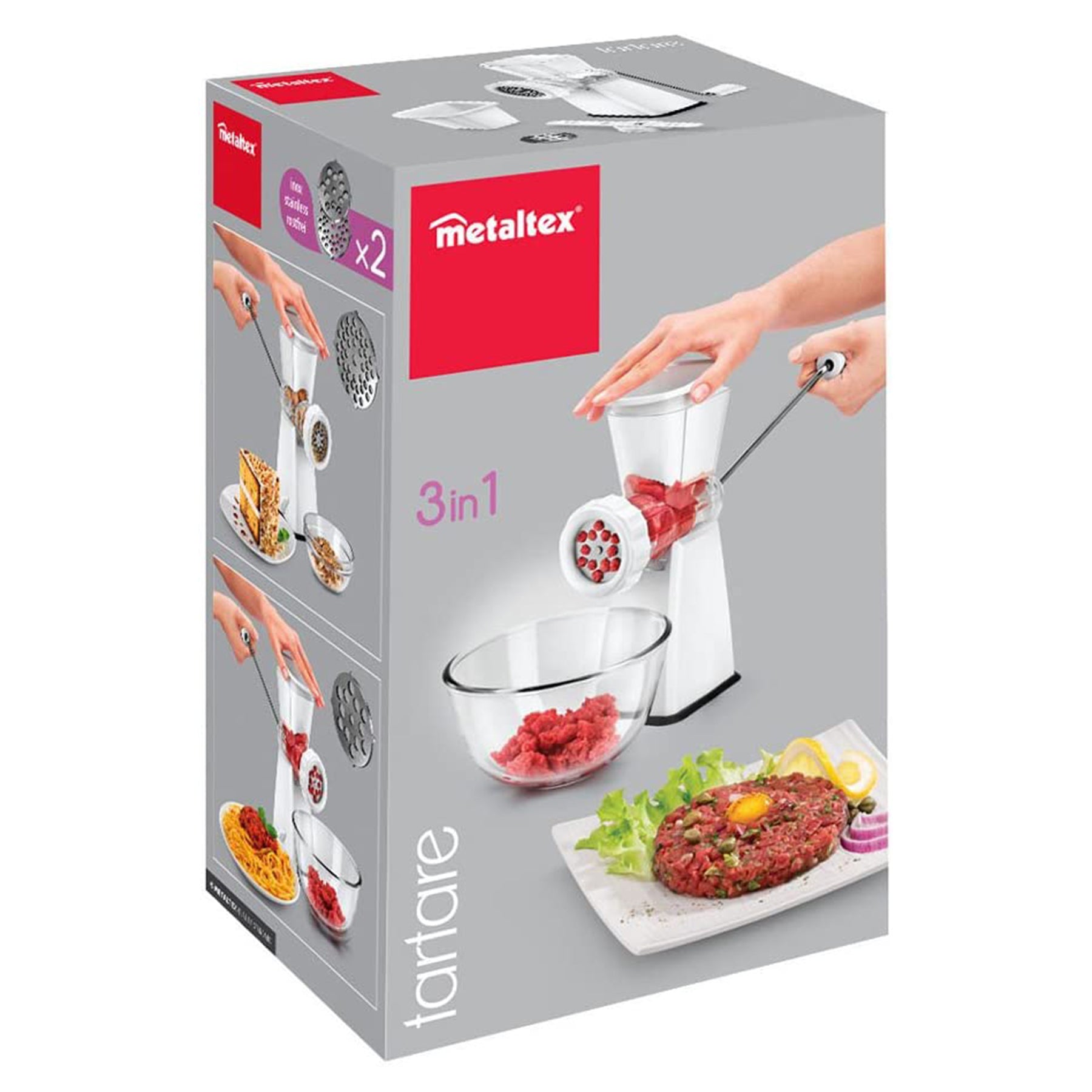 Meat Mincer & Dough Shaper, White