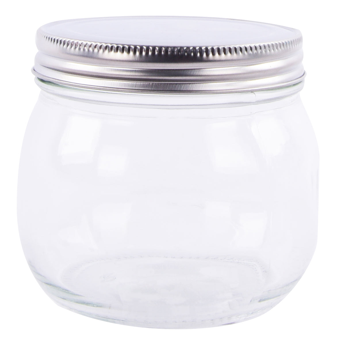 Glass canister with lid