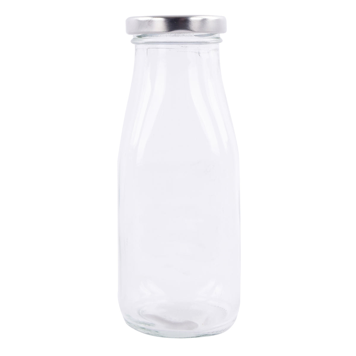 Glass bottle with lid