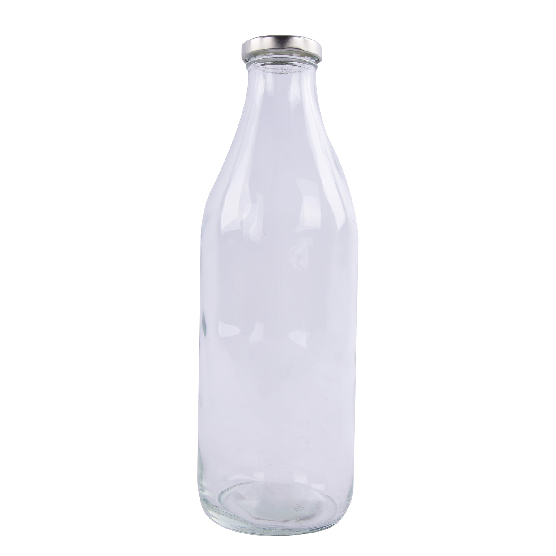 Glass bottle with lid