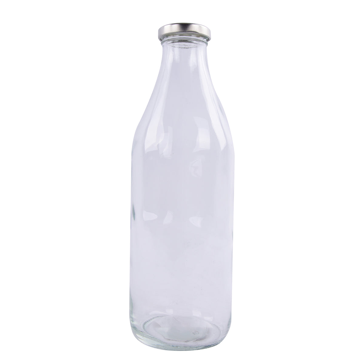 Glass bottle with lid
