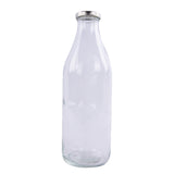 Glass bottle with lid